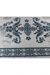 Suna Dikdörtgen Baskılı Masa Örtüsü Petrol thumbnail 8