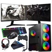 i3 13100F 16GB 1TB M2 12GB RTX3060 Çift 24" Monitörlü Oyun Bilgisayarı (Gaming SET) thumbnail 1