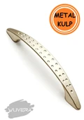 WUVERA Mobilya Dolap Çekmece Kulp Noktalı 96mm Saten Gri Renk - 3