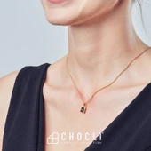 Chocli 18 Ayar Altın Kaplama Kilit Kolye - 5