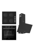 Ferre FRYART BASIC Serisi Siyah Set (CS205 + QXE62CS +D086 ) - 1