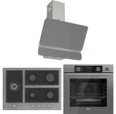 FERRE STEAMART BL MODÜLER SERİSİGRİ CAM ANKASTRE SET ( D082+BL138+XE64CPR) - 1