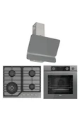 STEAMART NT ASİMETRİK SERİSİ GRİ ANKASTRE CAM SET (D082+NT028+XE64CPR) - 1