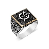 Denizci Gümüş Erkek Yüzük - 2