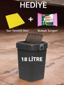 Motek COB-411S 18 Litre Çöp Kutusu Kovası + Temizlik Seti - 1
