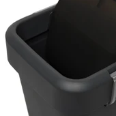 Technow Motek COB-412B 40 Litre Kilitli Hassas Kapaklı Çöp Kutusu Kovası + Temizlik Seti - 6
