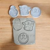 seramik kalıbı,kurabiye kalıbı,star wars çok amaçlı kalıp - 2