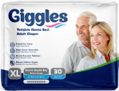 Giggles Hasta Bezi Yetişkin Bel Bantlı Tekstil Yüzey Ekstra Büyük (XL) 240 Adet (8PK*30) - 2