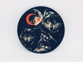 KURTLU AY YILDIZLI DİJİTAL BASKILI PATCH/PEÇ/YAMA/ARMA/STICKER - 1
