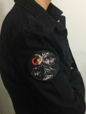 KURTLU AY YILDIZLI DİJİTAL BASKILI PATCH/PEÇ/YAMA/ARMA/STICKER - 2