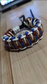 - SELANOGLUDESİGN - Karışık renkli 4 kat örümlü paracord bileklik - 2
