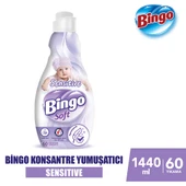 Bingo Soft Konsantre Çamaşır Yumuşatıcısı Sensitive 1440 ml X 6 Adet - 2