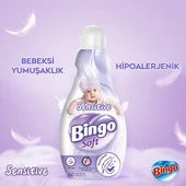 Bingo Soft Konsantre Çamaşır Yumuşatıcısı Sensitive 1440 ml X 6 Adet - 5