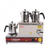 Mizan Çift Demlikli Elektrikli Çay Kazanı 20 Lt. + 2 Adet DEMLİK HEDİYELİ-Çay Ocağı MC206 - 2