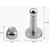 Mıknatıslı Kapı Tamponu 8cm Kapı Stoperi 5'li Paket - 4