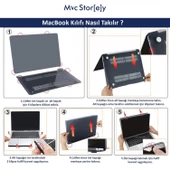 Macbook Pro Kılıf 13 inç Mermer08NL (Eski HDMI'lı Model 2012-2015) A1425 A1502 ile Uyumlu - 10