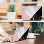 Macbook Pro Kılıf 15 inç Mermer09NL (Touchbarlı 15" Pro) A1707 A1990 ile Uyumlu - 8