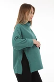 Luvmabelly MYRA4281 Fermuarlı Hamile Sweatshirt -Yeşil - 1