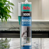 Akfix 900N Nötr Ayna Yapıştırma Silikonu Şeffaf 280ml - 2