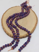 Mor Renk Sırlı Seramik Boncuk Dizi 8-9mm/28cm (54262) thumbnail 1