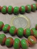 Yeşil Renk Sırlı Seramik Boncuk Dizi 8-9mm/29cm (54272) thumbnail 3
