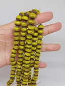 Sarı Renk Sırlı Seramik Boncuk Dizi 8-9mm/29cm (54282) thumbnail 2