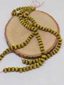 Sarı Renk Sırlı Seramik Boncuk Dizi 8-9mm/29cm (54282) thumbnail 1