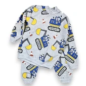 Kepçeli Erkek Bebek Pijama Takım ST08198 - 2