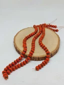 Turuncu Renk Sırlı Seramik Boncuk Dizi 8-9mm/29cm (54290) thumbnail 1