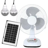 Powermaster PM-22009 3 Kademeli Şarjlı - Solarlı Fan Vantilatör Ampul - Ledli - Powerbank - 5