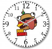 Fortnite Burger Duvar Saati Bombeli Gercek Cam - 1