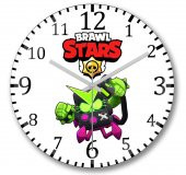 Brawl Stars Virüs 8 Bit Duvar Saati Bombeli Gercek Cam - 1