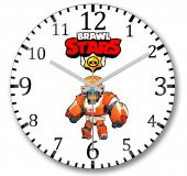 Brawl Stars Mecha Bo Duvar Saati Bombeli Gercek Cam - 1