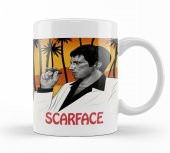 Scarface İllüstrasyon Kupa Bardak Porselen - 1