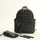 M&Y Puff Anne Bebek Bakım Sırt Çantası 7335 Siyah - 1