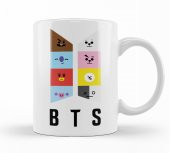Bts BT21 Karakterleri Kupa Bardak Porselen - 1