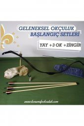 Geleneksel Okçuluk Başlangıç Seti (3 Ok +Zihgir) - 1