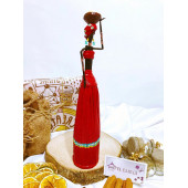ModaYani Kırmızı Çizgili HandMade El Yapımı Afrikalı Kadın Biblo Geri Dönüşüm Bereket Bebekleri - 3