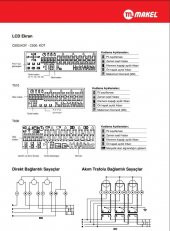 Makel Trifaze Elektronik Elektrik Sayacı Tip:T600 - 4