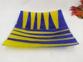 Hdmarketim Cam Tabak üzeri Desenli Boyama Ev dekorasyon - 2