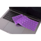 MacBook Pro Klavye Koruyucu Silikon UK-EU Düzen İnce Yıkanabilir 13-15 inç Touch Bar Uyumlu thumbnail 4