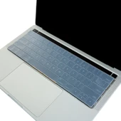 MacBook Pro Klavye Koruyucu Silikon US İngilizce İnce Yıkanabilir Touch Bar 13-15 inç Düz Enter thumbnail 4