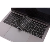 MacBook Pro Touch Bar Türkçe Q Silikon Klavye Koruyucu US Enter İnce Yıkanabilir Sessiz 13-15 İnç thumbnail 1
