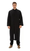 Şile Bezi İnce Erkek Namaz Cübbesi Yazlık Namazlık Pamuk Kumaş Cübbe Siyah Syh L Siyah thumbnail 7