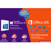 Windows 10 Pro + Office 365 Pro Plus 32-64 Bit Türkçe Destekli - 1