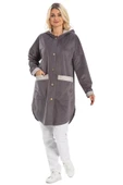 Eylül Fitilli Kadife Ceket Gri Gri 2XL-3XL Gri - 6