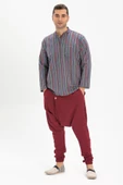 Özgür Şile Bezi Yazlık Şalvar Bordo Brd L/XL Bordo - 1