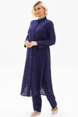 Edanur Şile Bezi Yazlık İkili Takım Mor Mor 2XL Mor - 4
