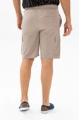 Gabardin Lastikli Erkek Şort Vizon Vzn 2XL Vizon - 2