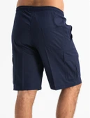 Gabardin Lastikli Erkek Şort Lacivert Lcvt 2XL Lacivert - 2